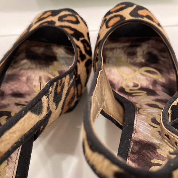 Sam Edelman, 5 inch platform open toe sling backs - Picture 6 of 10